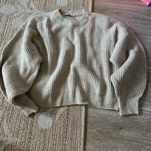 Abercrombie & Fitch Taupe Ribbed Sweater